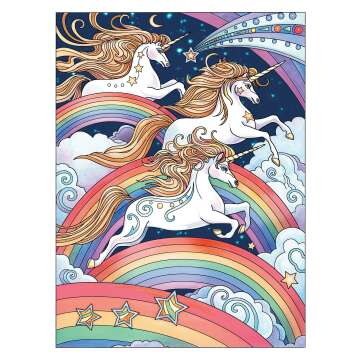 Unicorn Wonders Coloring Book for Stress Relief