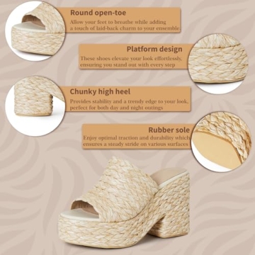 Stylish CYNLLIO Platform Sandals for Summer Fun