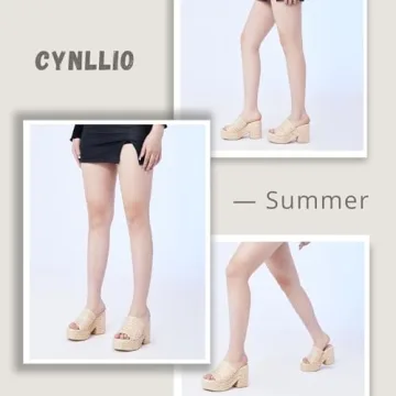 Stylish CYNLLIO Platform Sandals for Summer Fun