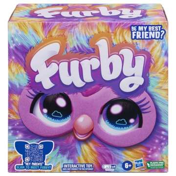 Furby Tie Dye, 15 Fashion Accessories, Interactive Plush Toys for 6 Year Old Girls & Boys & Up, Voic...