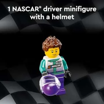 LEGO Speed Champions NASCAR Next Gen Chevrolet Camaro ZL1, Model Racecar Building Set, NASCAR Collectible Racing Toy for Kids Ages 9 and Up, 76935