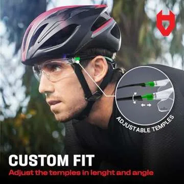 NoCry Clear Safety Glasses for Men and Women with Anti-Fog and Scratch Resistant Wrap Around Lenses, Adjustable Temples and Nose Pads — ANSI Z87 Certified Protective Eyewear with 100% UV Shielding