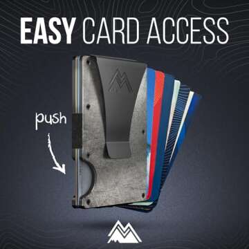 Mountain Voyage Minimalist RFID Wallet for Modern Living