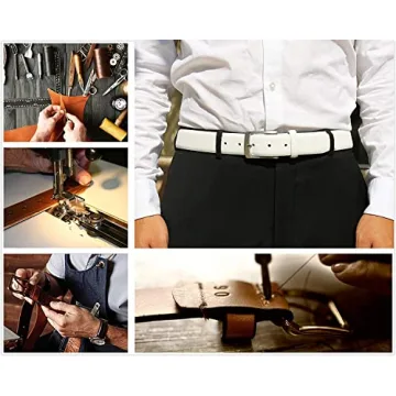 KM Legend Premium Quality Leather Dress Belts for Men
