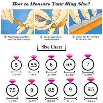 KOHOTA 6PCS Chunky Rings Set - Durable Gold Plated Jewelry