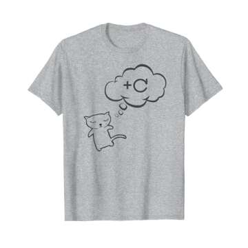 Blackpenredpen Cute Calculus Cat Dreaming About +C T-Shirt - Unisex Denim Grey - Perfect Gift for Ma...