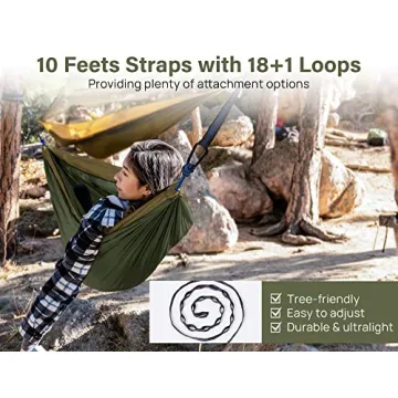Kootek Portable Double Camping Hammock for Outdoors