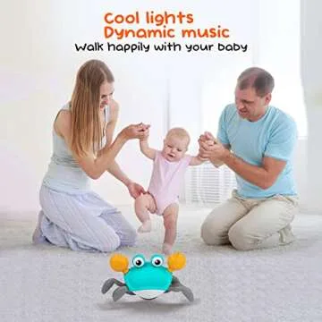 Sqie Interactive Crawling Crab Toy for Infants - 0-36 Months