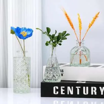 Brajttt Vintage Glass Bud Vases Set of 25 for Home Decor