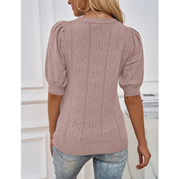 MEROKEETY Spring Puff Sweater - Stylish & Soft Tops