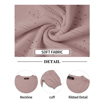 MEROKEETY Spring Puff Sweater - Stylish & Soft Tops