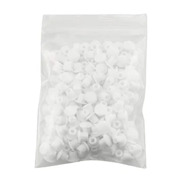 Tegg Screw Caps 100PCS White Plastic Hole Plugs for Cabinets