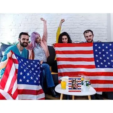 WaaHome American Flag Picture Frame for 4th of July Decorations, Patriotic Photo Frame for US Citizenship Gifts Independence Day Veterans Day Gifts for Women Men