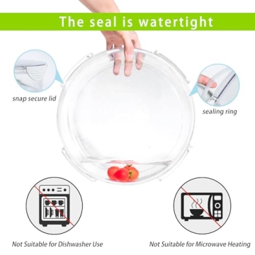 Divided Veggie Tray with Lid for Fridge