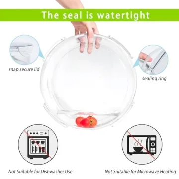 Divided Veggie Tray with Lid for Fridge