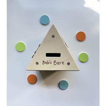 Wooden Montessori Lock Box & Coin Drop Toy for Kids