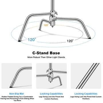 Durable Soonpho Heavy Duty Light Stand for Photographers
