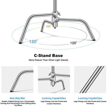 Durable Soonpho Heavy Duty Light Stand for Photographers