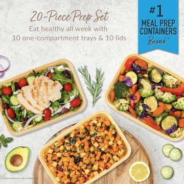 Bentgo 20-Piece Eco-Friendly Meal Prep Containers