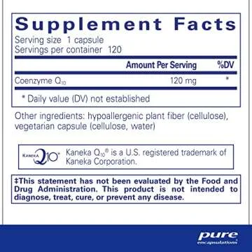 Pure Encapsulations CoQ10 120 mg - Coenzyme Q10 Supplement for Heart Health, Energy, Antioxidants, B...