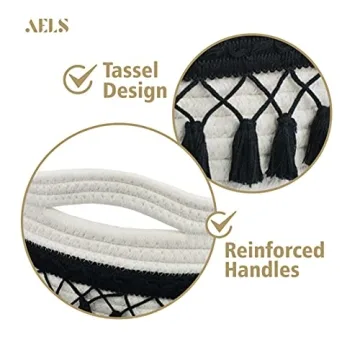 AELS XXXLarge Rope Basket for Stylish Home Storage Solutions