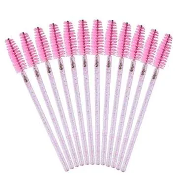 G2PLUS 300PCS Crystal Eyelash Brushes for Makeup