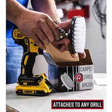 Adam's Polishes Carpet Drill Brush for Efficient Cleaning