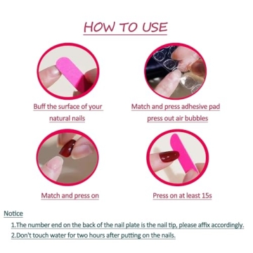 Halloween French Tips Press on Nails 24 Pcs for Women