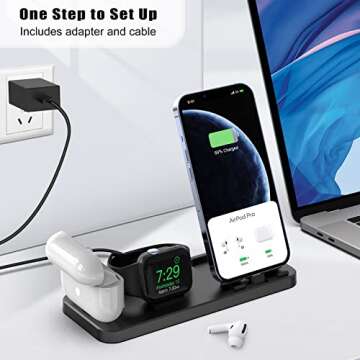 3 in 1 Charging Station for Multiple Devices Apple (Black)