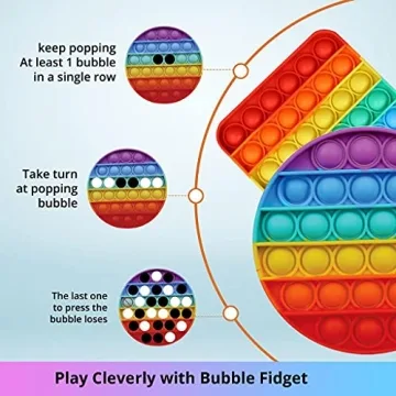 RainArco Push Pop Fidget Toys for Kids and Adults