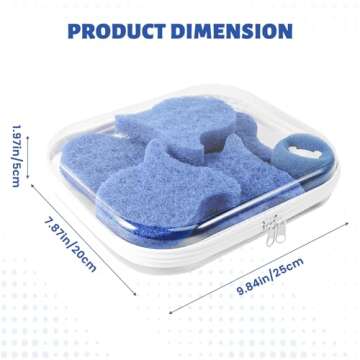 3 Pack Clear Hard Shell Zipper Cases for Perfect Organization