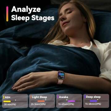 ENOMIR Smart watch for Women Men with Bluetooth Call,Smartwatch with Alexa Built-in,Heart Rate SpO2 Sleep Monitor,5ATM Waterproof,Step Calorie Activity Trackers and Smartwatches for iOS&Android Phones