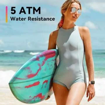 ENOMIR Smart watch for Women Men with Bluetooth Call,Smartwatch with Alexa Built-in,Heart Rate SpO2 Sleep Monitor,5ATM Waterproof,Step Calorie Activity Trackers and Smartwatches for iOS&Android Phones