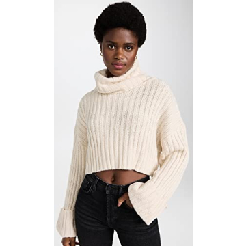 En Saison Women's Rene Knit Top - Stylish Turtleneck Top
