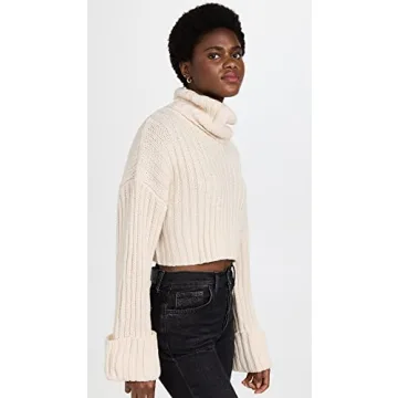 En Saison Women's Rene Knit Top - Stylish Turtleneck Top