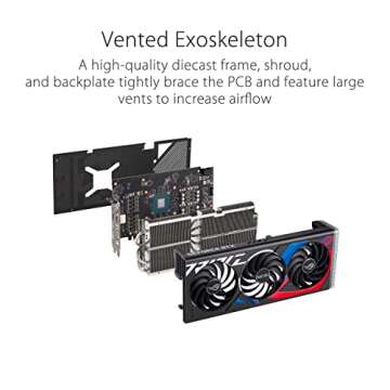 ASUS ROG Strix GeForce RTX™ 4070 OC Edition Gaming Graphics Card (PCIe 4.0, 12GB GDDR6X, DLSS 3, HDMI 2.1, DisplayPort 1.4a)