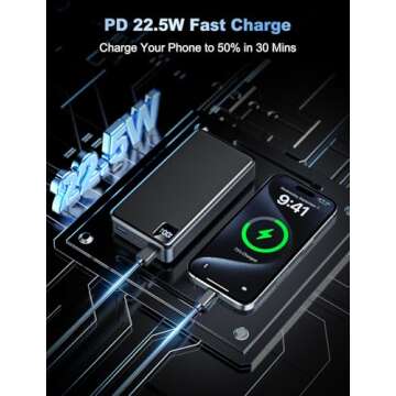 Moihosso Portable Charger Power Bank 56800mAh - Fast Charging with LED Display