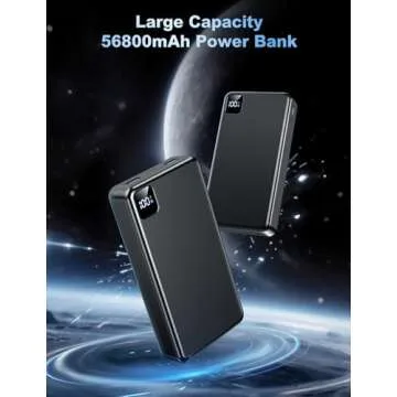 Moihosso 56800mAh Portable Charger - Fast Charging & LED Display