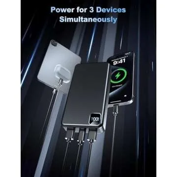 Moihosso 56800mAh Portable Charger - Fast Charging & LED Display