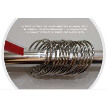 Modtek Curtain Slide for Smooth Drapery Movement - 12 Ft Clear