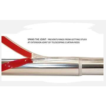 Modtek Curtain Slide for Smooth Drapery Movement - 12 Ft Clear