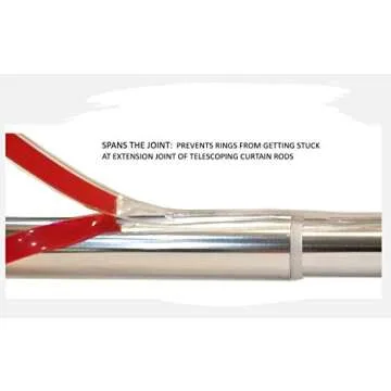 Modtek Curtain Slide for Smooth Drapery Movement - 12 Ft Clear