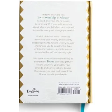 Focus One Word a Week Devotional Book for Growth