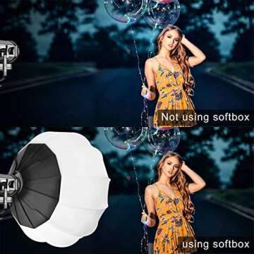 GVM SD80S 80W COB Video Light Kit, 5600K Continuous Lighting for Photography with Bowens Mount Softb...