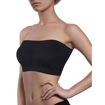 Padded Strapless Bandeau Bra for Comfortable Style