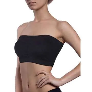 Padded Strapless Bandeau Bra for Comfortable Style