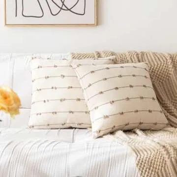 YEENAASY Boho Throw Pillow Covers Set of 2 Decorative Cushions