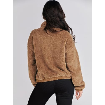 ANRABESS Women's Fleece Jacket Comfortable Chic Layer