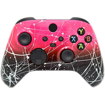 Hand Airbrushed Fade Custom Controller Compatible with Xbox Series X/S & Xbox One (Series X/S Hot Pi...