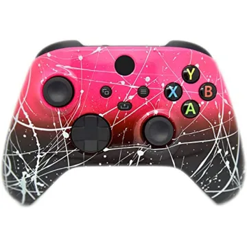 Hand Airbrushed Fade Custom Controller Compatible with Xbox Series X/S & Xbox One (Series X/S Hot Pi...